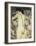 Liegender Frauenakt, 1911 (Oil on Canvas)-Christian Rohlfs-Framed Giclee Print