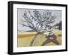 Liegender Mann Unter Bluehendem Baum, 1903-Paula Modersohn-Becker-Framed Giclee Print