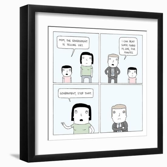 Lies-Reza Farazmand-Framed Art Print