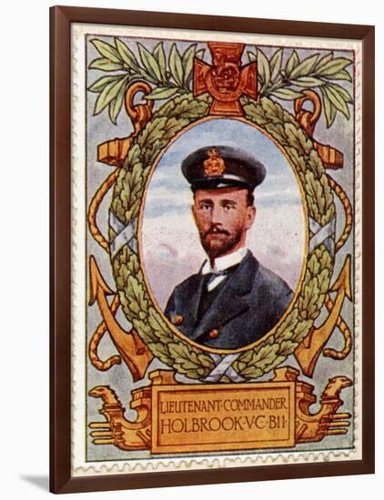 Lieut Commander Holbrook Vc Recipient 7, Stamp-null-Framed Art Print