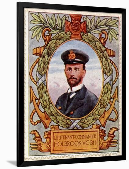 Lieut Commander Holbrook Vc Recipient 7, Stamp-null-Framed Art Print