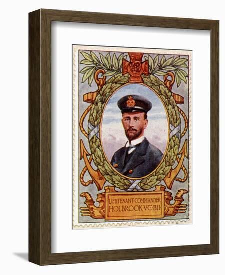 Lieut Commander Holbrook Vc Recipient 7, Stamp-null-Framed Art Print