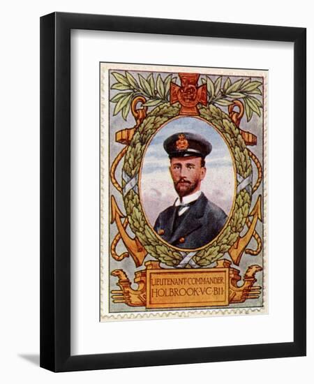 Lieut Commander Holbrook Vc Recipient 7, Stamp-null-Framed Art Print