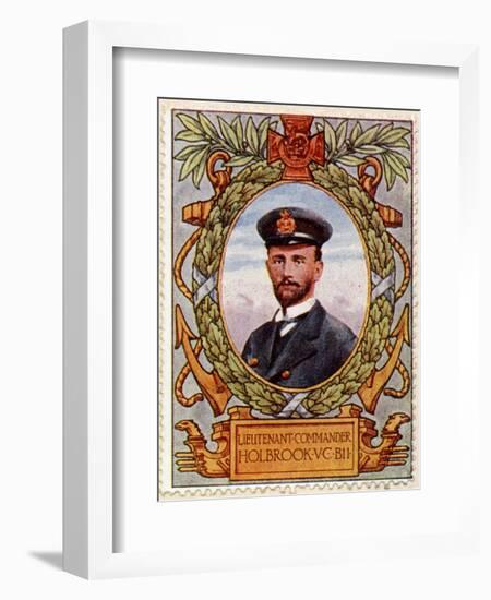 Lieut Commander Holbrook Vc Recipient 7, Stamp-null-Framed Art Print