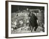 'Lieut. Evans Observing An Occultation of Jupiter', 8 June 1911, (1913)-Herbert Ponting-Framed Photographic Print