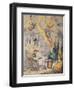 Lieut Goverr Gall-Stone, Inspired by Alecto, or the Birth of Minerva-James Gillray-Framed Giclee Print
