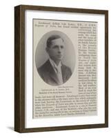 Lieutenant a C Lowry, Rn, Medallist of the Royal Humane Society-null-Framed Giclee Print