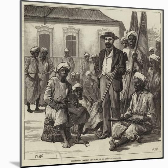 Lieutenant Cameron and Some of His African Followers-William Heysham Overend-Mounted Giclee Print