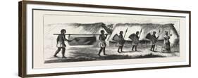 Lieutenant Cameron in Central Africa, Karimbu (Chief Near Kwakasongo) and His Train, 1876-null-Framed Premium Giclee Print