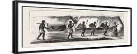 Lieutenant Cameron in Central Africa, Karimbu (Chief Near Kwakasongo) and His Train, 1876-null-Framed Premium Giclee Print