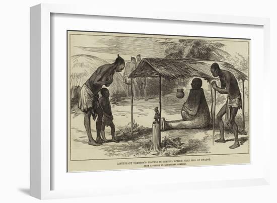 Lieutenant Cameron's Travels in Central Africa, Clay Idol at Bwarwe-null-Framed Giclee Print