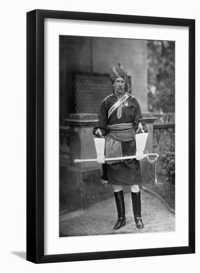 Lieutenant-Colonel Glr Richardson, Commander of the 18th Bengal Lancers, 1896-Gregory & Co-Framed Giclee Print