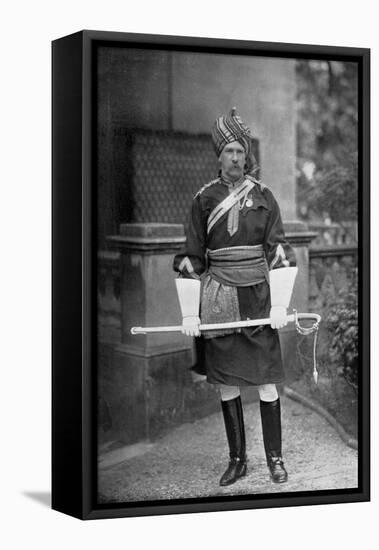 Lieutenant-Colonel Glr Richardson, Commander of the 18th Bengal Lancers, 1896-Gregory & Co-Framed Stretched Canvas