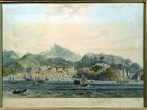 A View of the Town of St. George on the Island of Grenada, Taken from the Belmont Estate,…-Lieutenant-Colonel J. Wilson-Framed Stretched Canvas