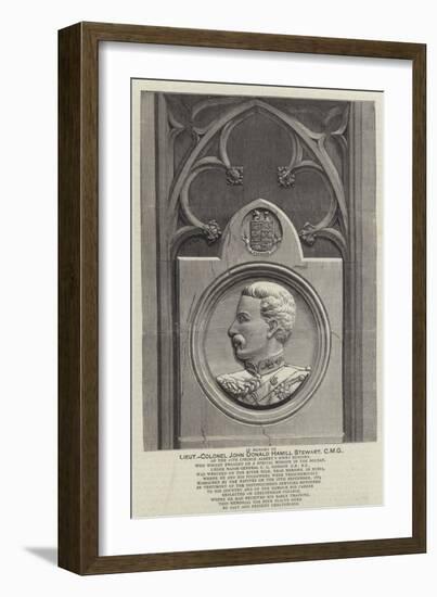 Lieutenant-Colonel John Donald Hamill Stewart-null-Framed Giclee Print