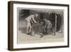Lieutenant-Colonel Kitchener and His Pet at the Headquarters at Kassingar-Joseph Nash-Framed Giclee Print
