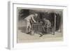 Lieutenant-Colonel Kitchener and His Pet at the Headquarters at Kassingar-Joseph Nash-Framed Giclee Print