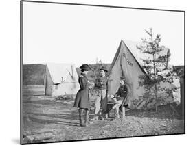 Lieutenant Colonel Michael C. Murphy and Officers at their Encampment-Stocktrek Images-Mounted Photographic Print