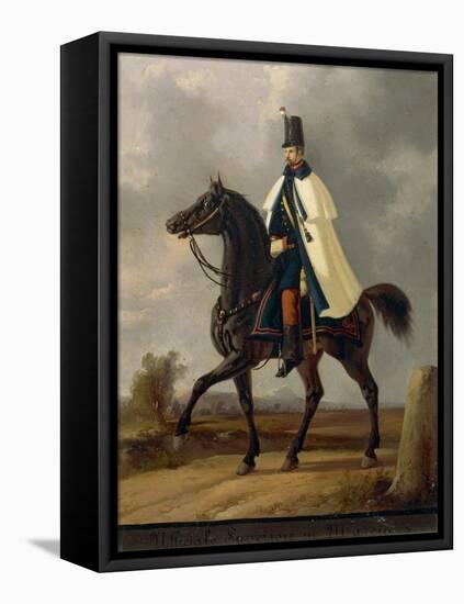 Lieutenant Colonel Officer Marching, 1814-1876-Faustino Joli-Framed Stretched Canvas