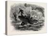 Lieutenant Cushing's Attack on the Albemarle, American Civil War, USA, 1870S-null-Stretched Canvas