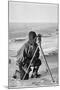 Lieutenant Evans surveying in the Antarctic, 1911-1912-Herbert Ponting-Mounted Photographic Print