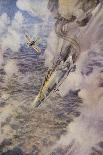 Lieutenant Warneford Shoots Down a Zeppelin Over Belgium-Lieutenant F. Gordon-crosby-Art Print