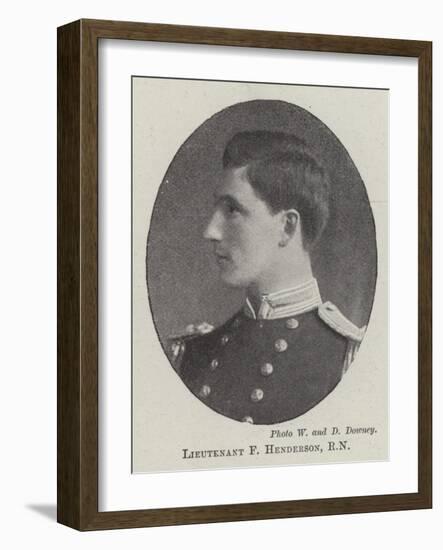 Lieutenant F Henderson-null-Framed Giclee Print