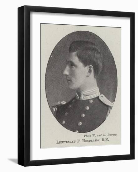 Lieutenant F Henderson-null-Framed Giclee Print