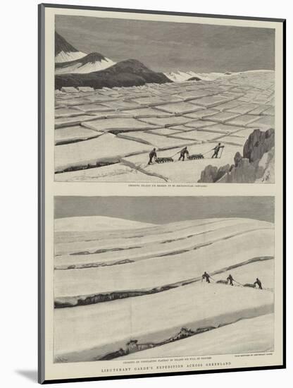 Lieutenant Garde's Expedition across Greenland-null-Mounted Giclee Print