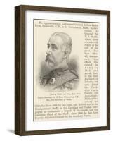 Lieutenant-General a J Lyon Fremantle, Cb, the New Governor of Malta-null-Framed Giclee Print