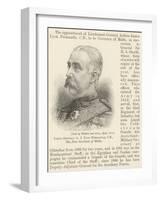 Lieutenant-General a J Lyon Fremantle, Cb, the New Governor of Malta-null-Framed Giclee Print