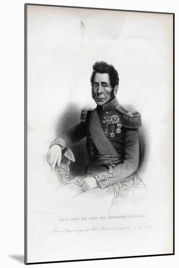 Lieutenant General Sir John Fox Burgoyne Engraving-null-Mounted Giclee Print