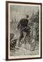 Lieutenant George Martos Riding on a Bicycle from St Petersburg to Paris Attacked by Dogs in a Russ-Charles Joseph Staniland-Framed Giclee Print