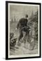 Lieutenant George Martos Riding on a Bicycle from St Petersburg to Paris Attacked by Dogs in a Russ-Charles Joseph Staniland-Framed Giclee Print