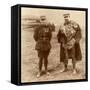 Lieutenant Georges Guynemer and Captain Felix Brocard, French Fighter Pilots, 5 February 1916-null-Framed Stretched Canvas