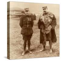 Lieutenant Georges Guynemer and Captain Felix Brocard, French Fighter Pilots, 5 February 1916-null-Stretched Canvas