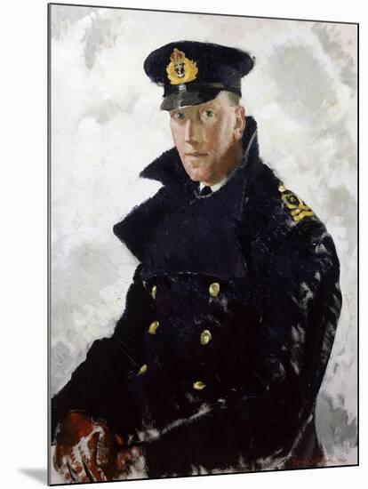 Lieutenant Grahame Johnstone, D.S.C., R.N.V.R. (D.1946) 1940-Doris Clare Zinkeisen-Mounted Giclee Print