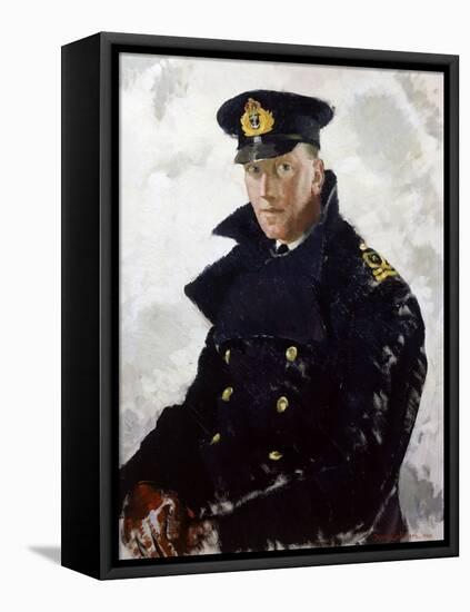 Lieutenant Grahame Johnstone, D.S.C., R.N.V.R. (D.1946) 1940-Doris Clare Zinkeisen-Framed Stretched Canvas