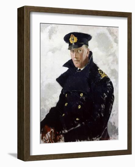 Lieutenant Grahame Johnstone, D.S.C., R.N.V.R. (D.1946) 1940-Doris Clare Zinkeisen-Framed Giclee Print