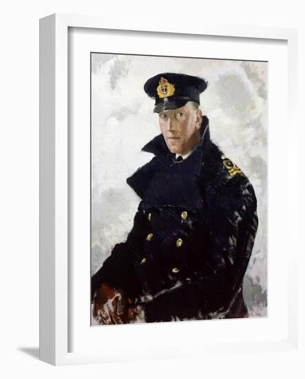 Lieutenant Grahame Johnstone, D.S.C., R.N.V.R. (D.1946) 1940-Doris Clare Zinkeisen-Framed Giclee Print