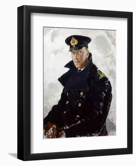 Lieutenant Grahame Johnstone, D.S.C., R.N.V.R. (D.1946) 1940-Doris Clare Zinkeisen-Framed Giclee Print