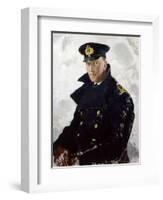 Lieutenant Grahame Johnstone, D.S.C., R.N.V.R. (D.1946) 1940-Doris Clare Zinkeisen-Framed Giclee Print