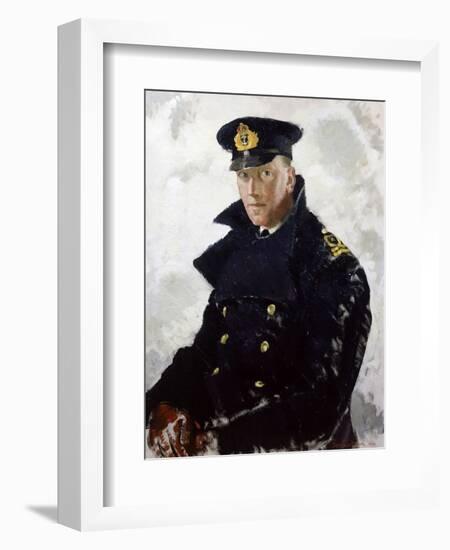 Lieutenant Grahame Johnstone, D.S.C., R.N.V.R. (D.1946) 1940-Doris Clare Zinkeisen-Framed Giclee Print