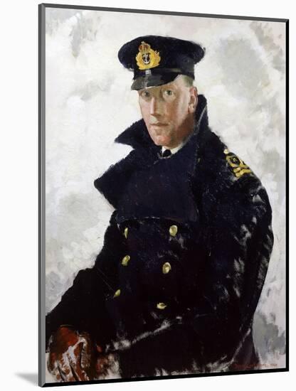 Lieutenant Grahame Johnstone, D.S.C., R.N.V.R. (D.1946) 1940-Doris Clare Zinkeisen-Mounted Giclee Print