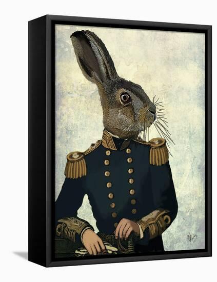 Lieutenant Hare-Fab Funky-Framed Stretched Canvas