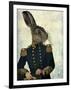 Lieutenant Hare-Fab Funky-Framed Art Print