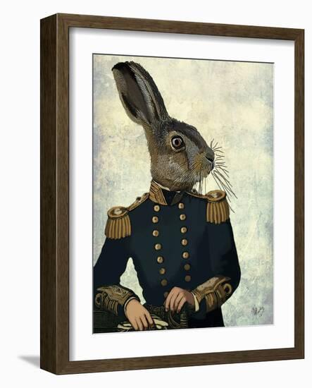 Lieutenant Hare-Fab Funky-Framed Art Print