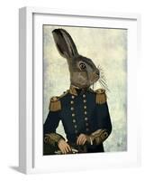 Lieutenant Hare-Fab Funky-Framed Art Print