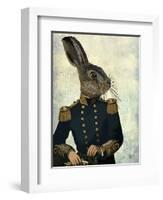 Lieutenant Hare-Fab Funky-Framed Art Print