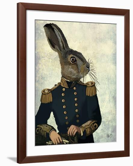 Lieutenant Hare-Fab Funky-Framed Art Print